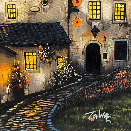 Zahra, Original Acrylic Painting on Canvas, Hand Signed with Letter of Authenticity.