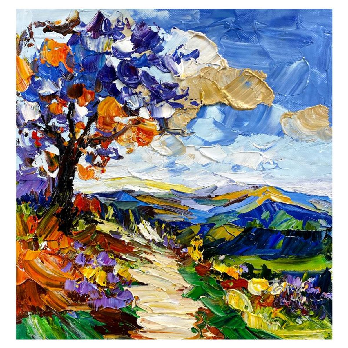 Zahra, Original Acrylic Painting on Canvas, Hand Signed with Letter of Authenticity.