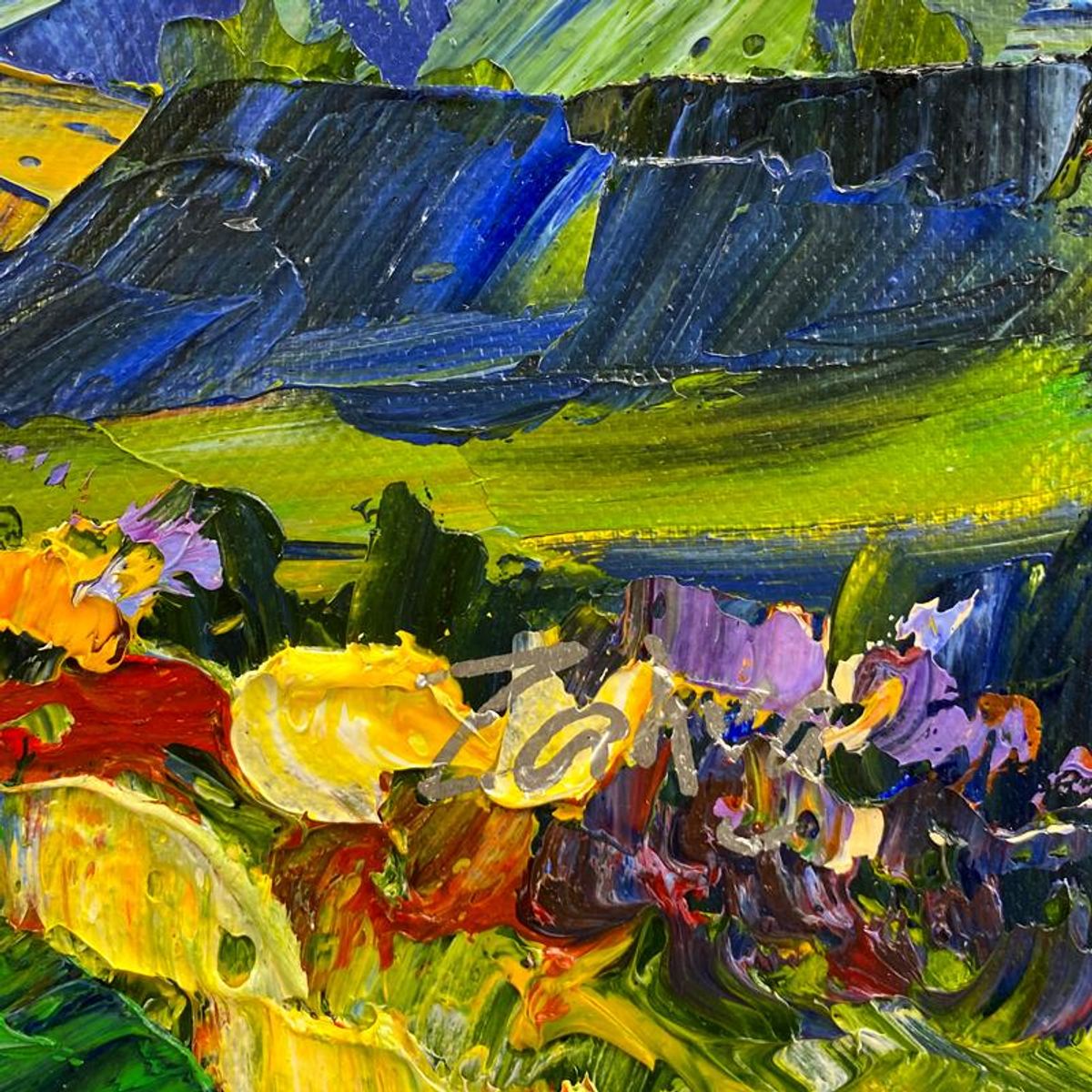 Zahra, Original Acrylic Painting on Canvas, Hand Signed with Letter of Authenticity.