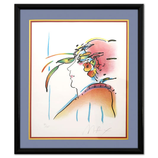 Peter Max- Lithograph "Lady with Feathers"