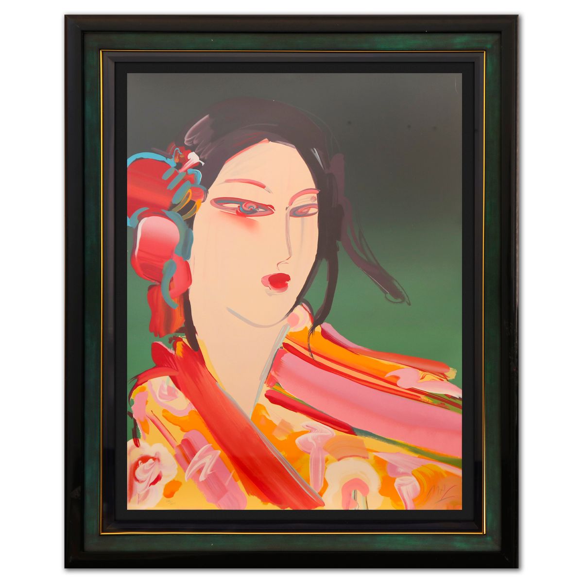 Peter Max- Hand-Embelished Serigraph "Asia"