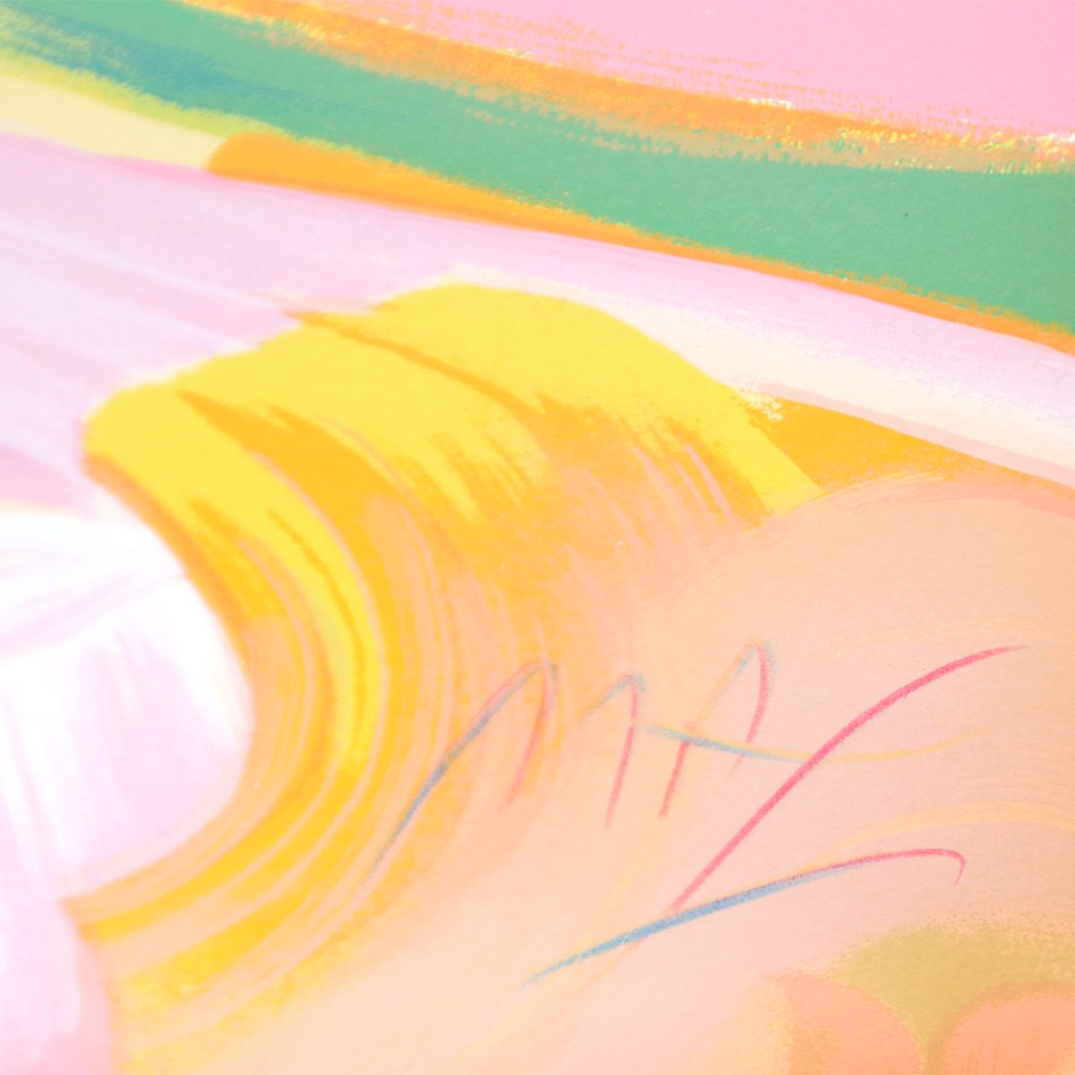 Peter Max- Hand-Embelished Serigraph "Asia"