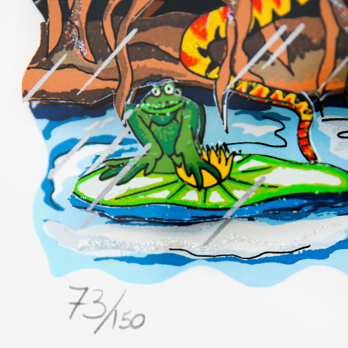 Charles Fazzino- 3D Construction Silkscreen Serigraph "The Serenity of Wildlife"