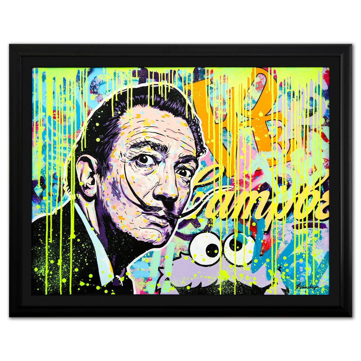 Nastya Rovenskaya- Original Oil on Canvas "Dali Pop Fusion"