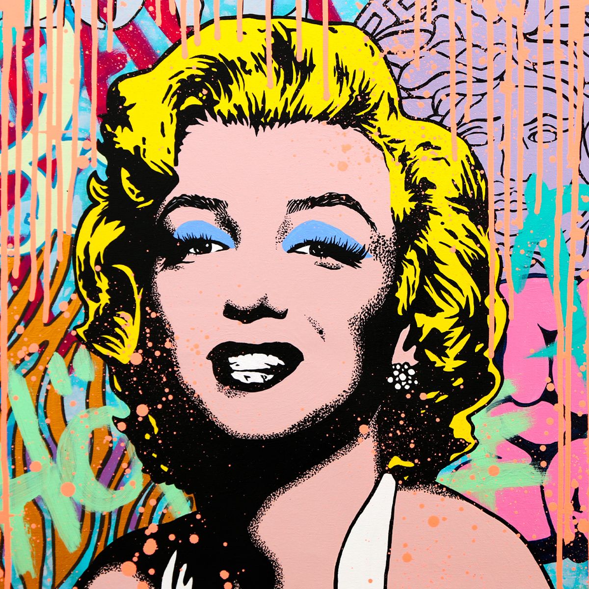 Nastya Rovenskaya- Original Oil on Canvas "The Glamour Icon"