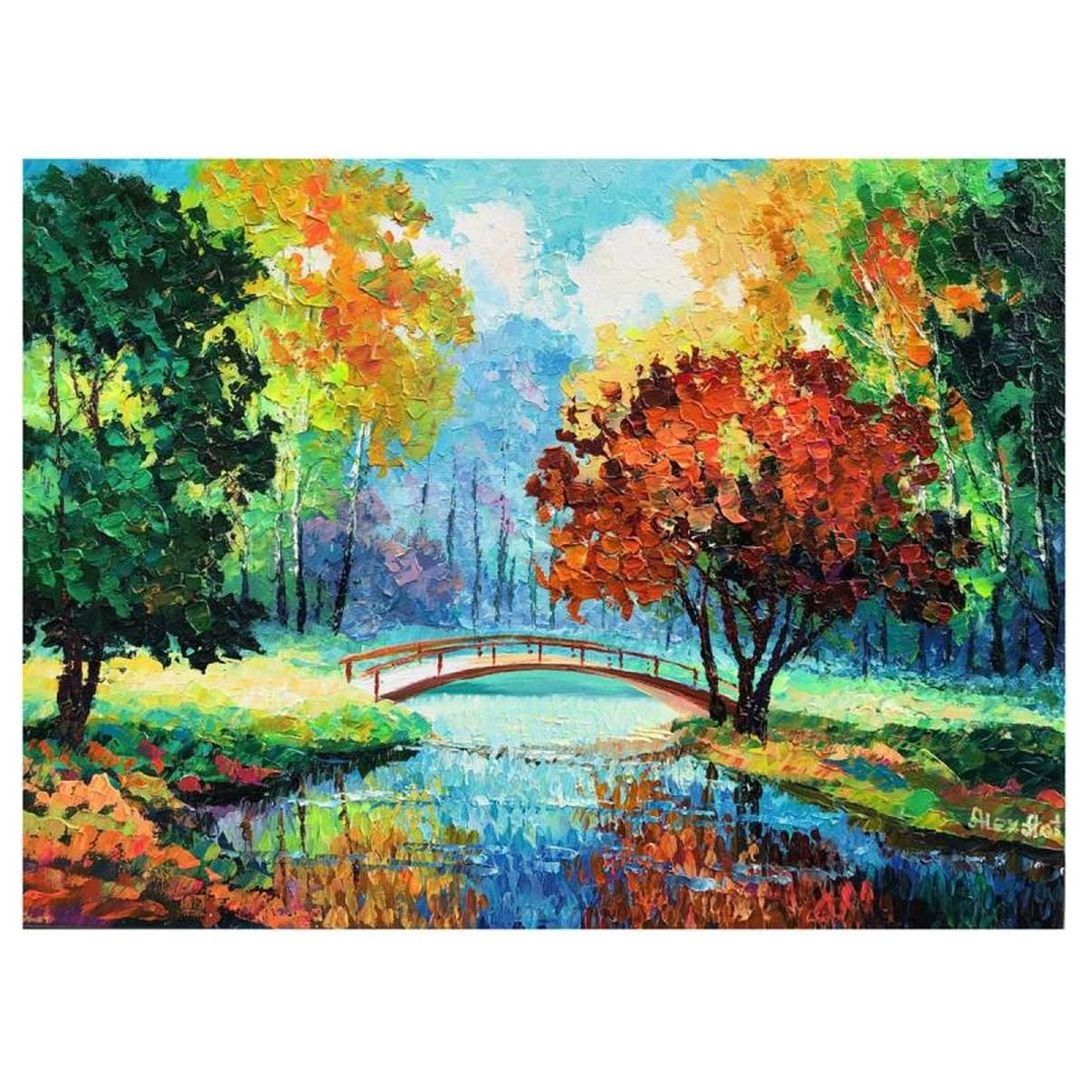 Alexander Antanenka, "Autumn Touch" Original Painting on Canvas, Hand Signed with Letter of Authenticity.