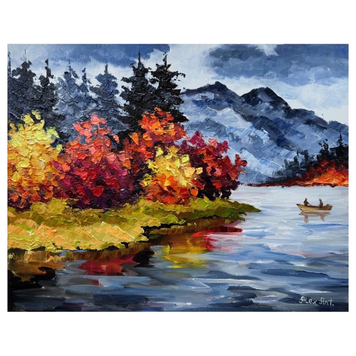 Alexander Antanenka, "Moments Of Joy" Hand Signed Original Painting on Canvas with Letter of Authenticity.