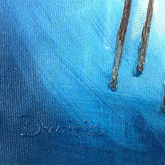 Yulia Dvoiris, Original Painting on Canvas, Hand Signed with Letter of Authenticity.