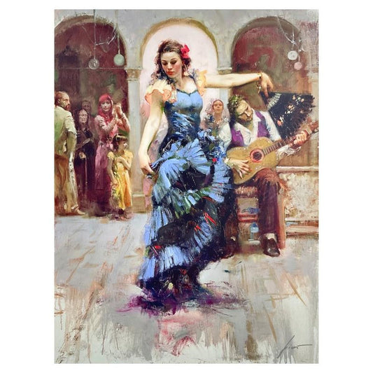 #1 in Edition: Pino (1939-2010) "Dancing at Dusk" Limited Edition on Canvas, HC Numbered 1/25 and Hand Signed with Certificate of Authenticity.