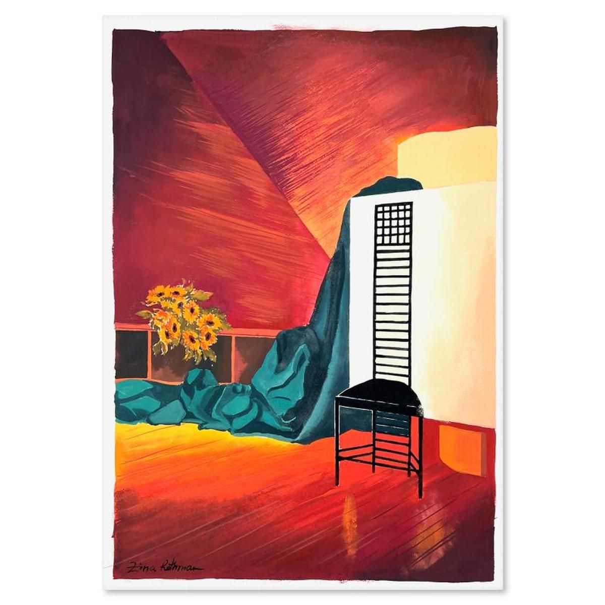 Zina Roitman, Hand Signed Original Painting with Letter of Authenticity.