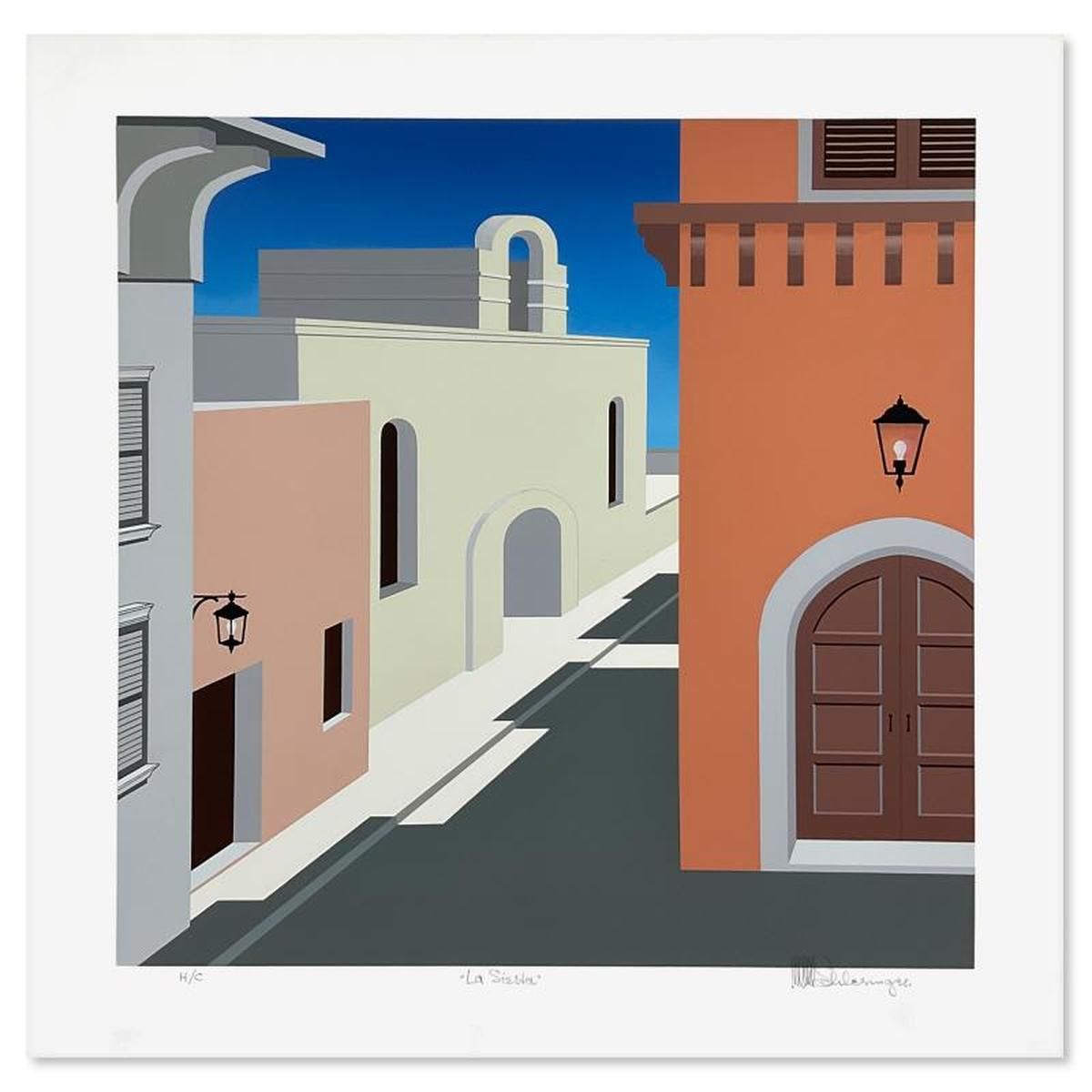 William Schlesinger (1915-2011), "La Siesta" Limited Edition Serigraph from an HC Edition, Hand Signed with Letter of Authenticity