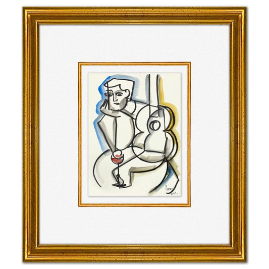 Yuroz, Framed Original Painting, Hand Signed with Letter of Authenticity.