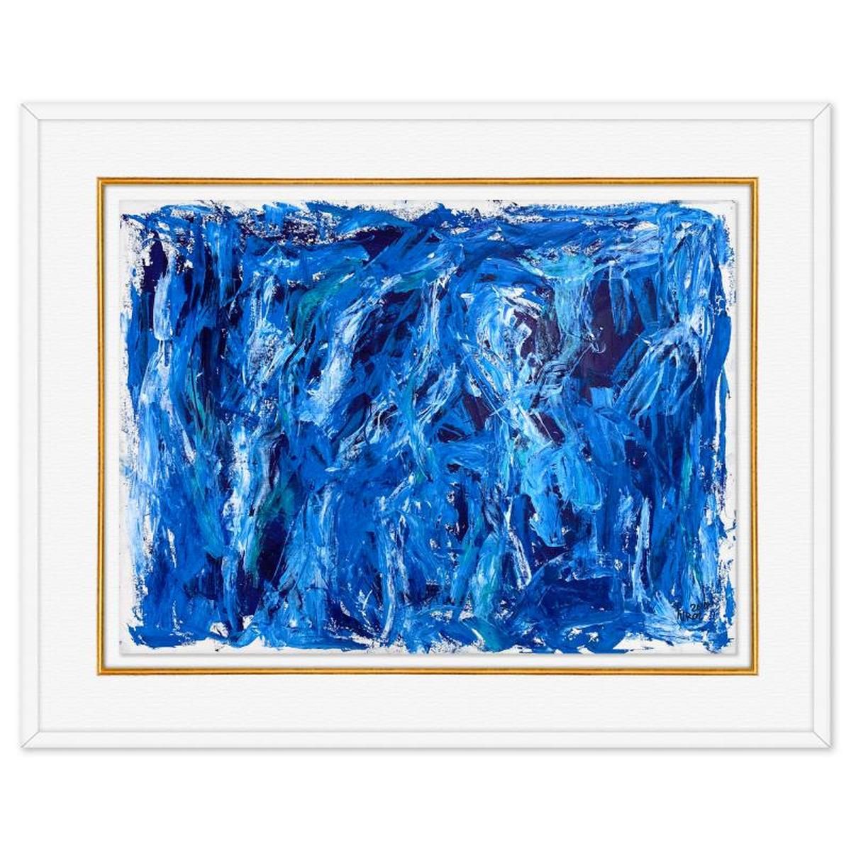 Yuroz, Framed Original Painting (31" x 39"), Hand Signed with Letter of Authenticity.