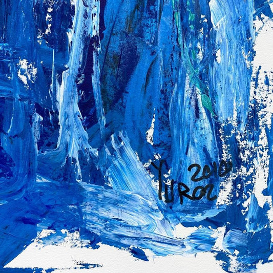 Yuroz, Framed Original Painting (31" x 39"), Hand Signed with Letter of Authenticity.