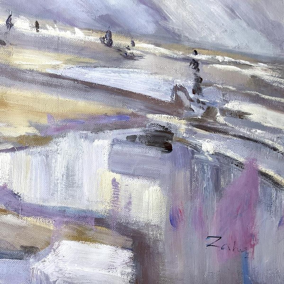 Zahra, Original Acrylic Painting on Canvas (40" x 50"), Hand Signed with Letter of Authenticity.