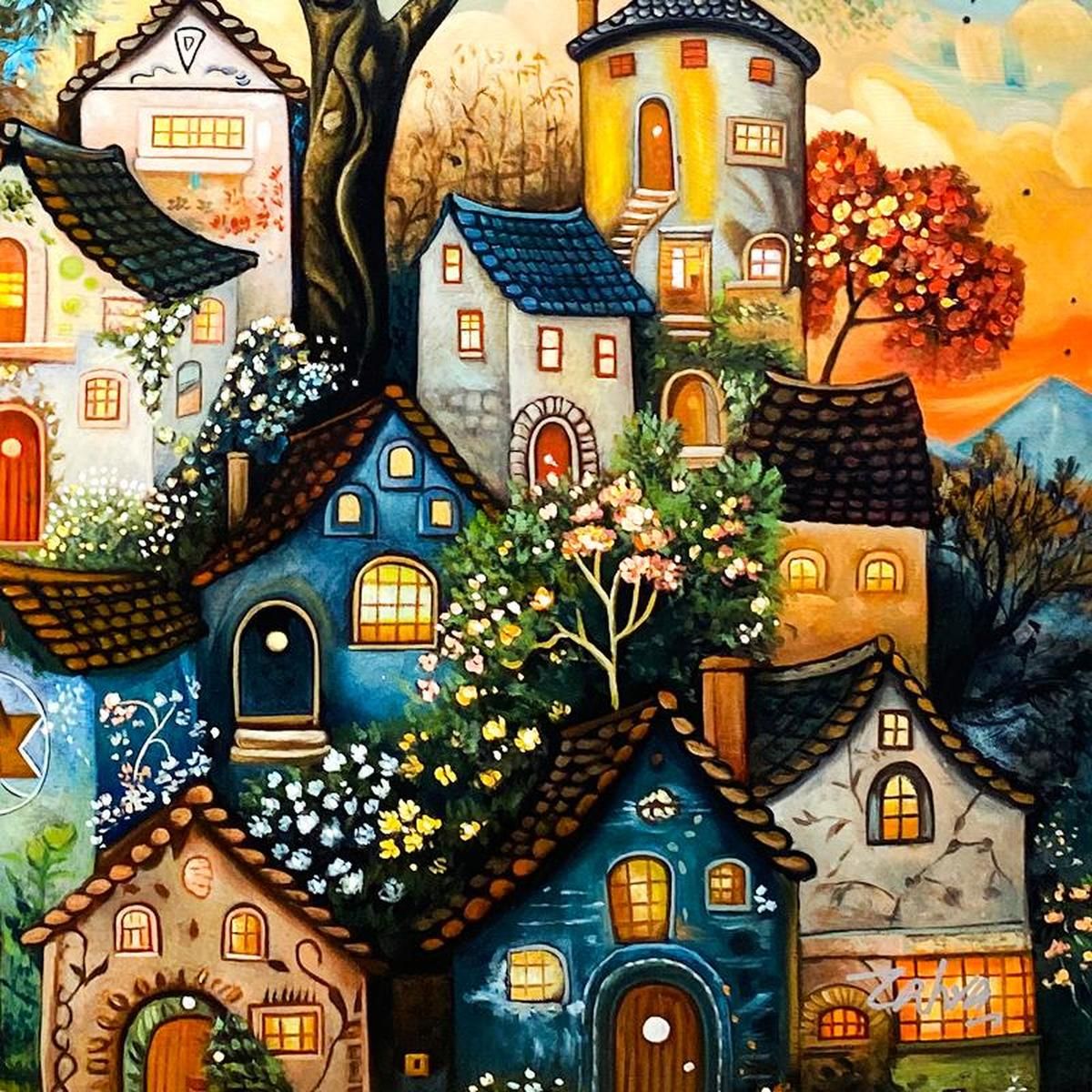 Zahra, Original Acrylic Painting on Canvas, Hand Signed with Letter of Authenticity.