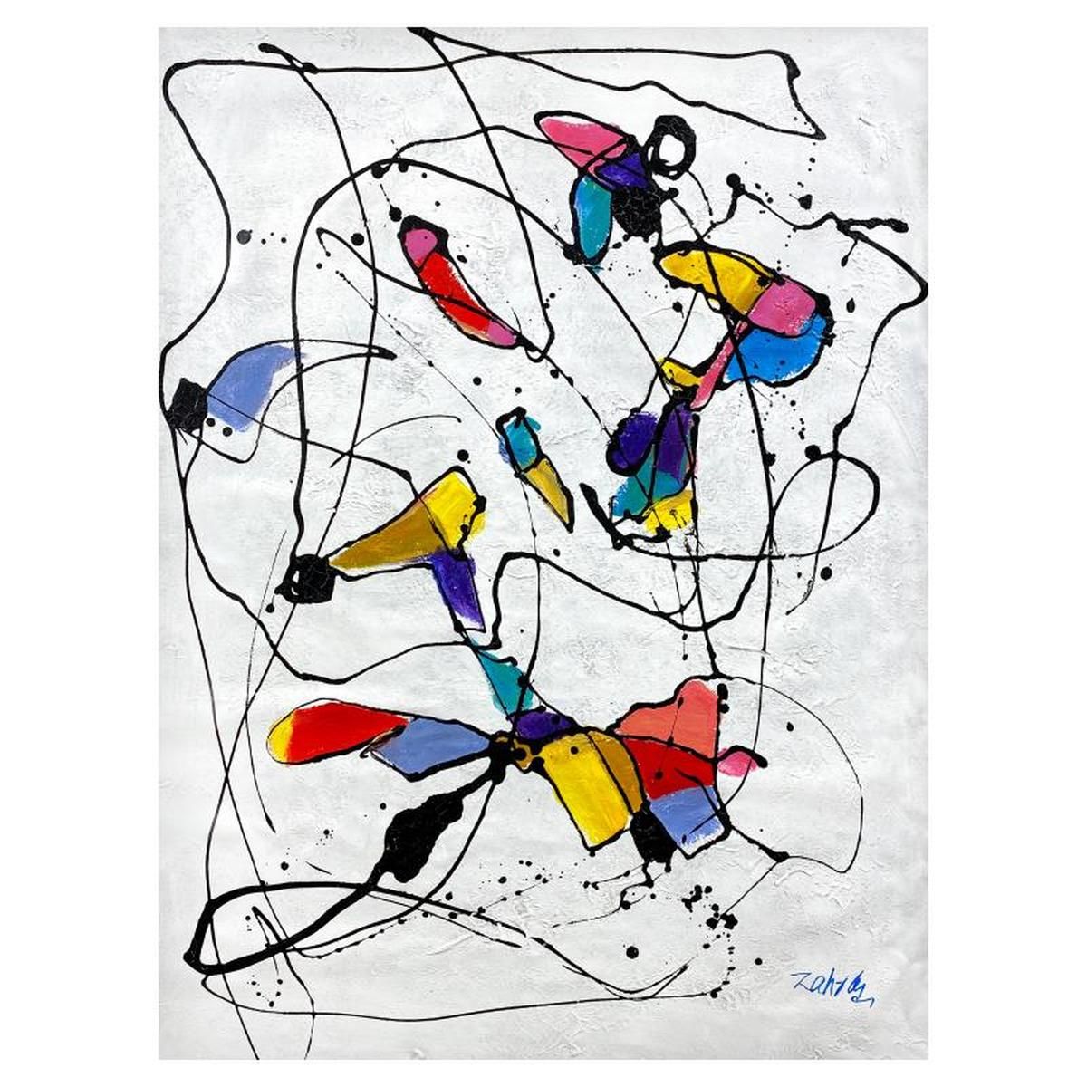 Zahra, Original Acrylic Painting on Canvas, Hand Signed with Letter of Authenticity.