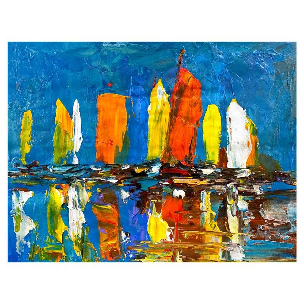 Zahra, Original Acrylic Painting on Canvas, Hand Signed with Letter of Authenticity.