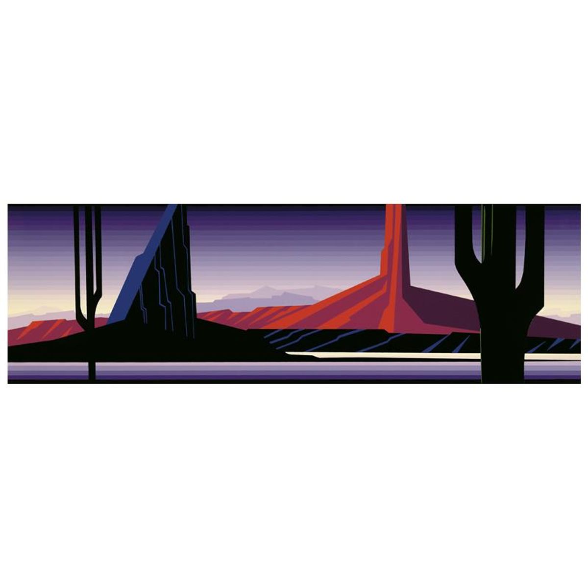 Eyvind Earle (1916-2000), "Beneath the Silent Sky" Limited Edition Serigraph. Hand Signed and Certificate of Authenticity.
