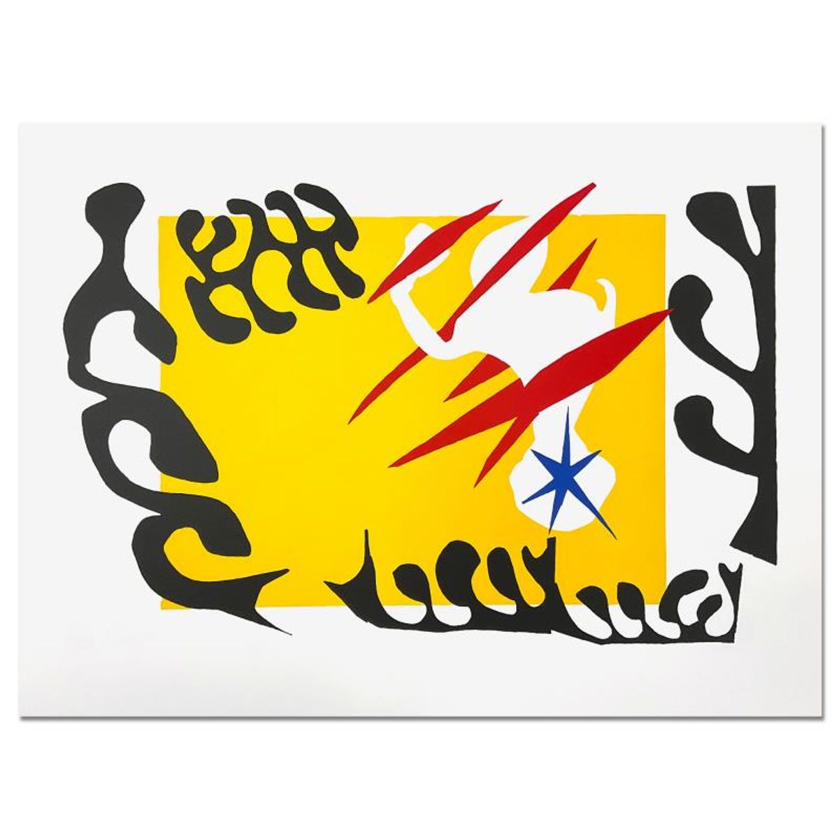 Henri Matisse 1869-1954 (After), "Le Cauchemar de l'Elephant Blanc" Limited Edition Lithograph with Certificate of Authenticity.