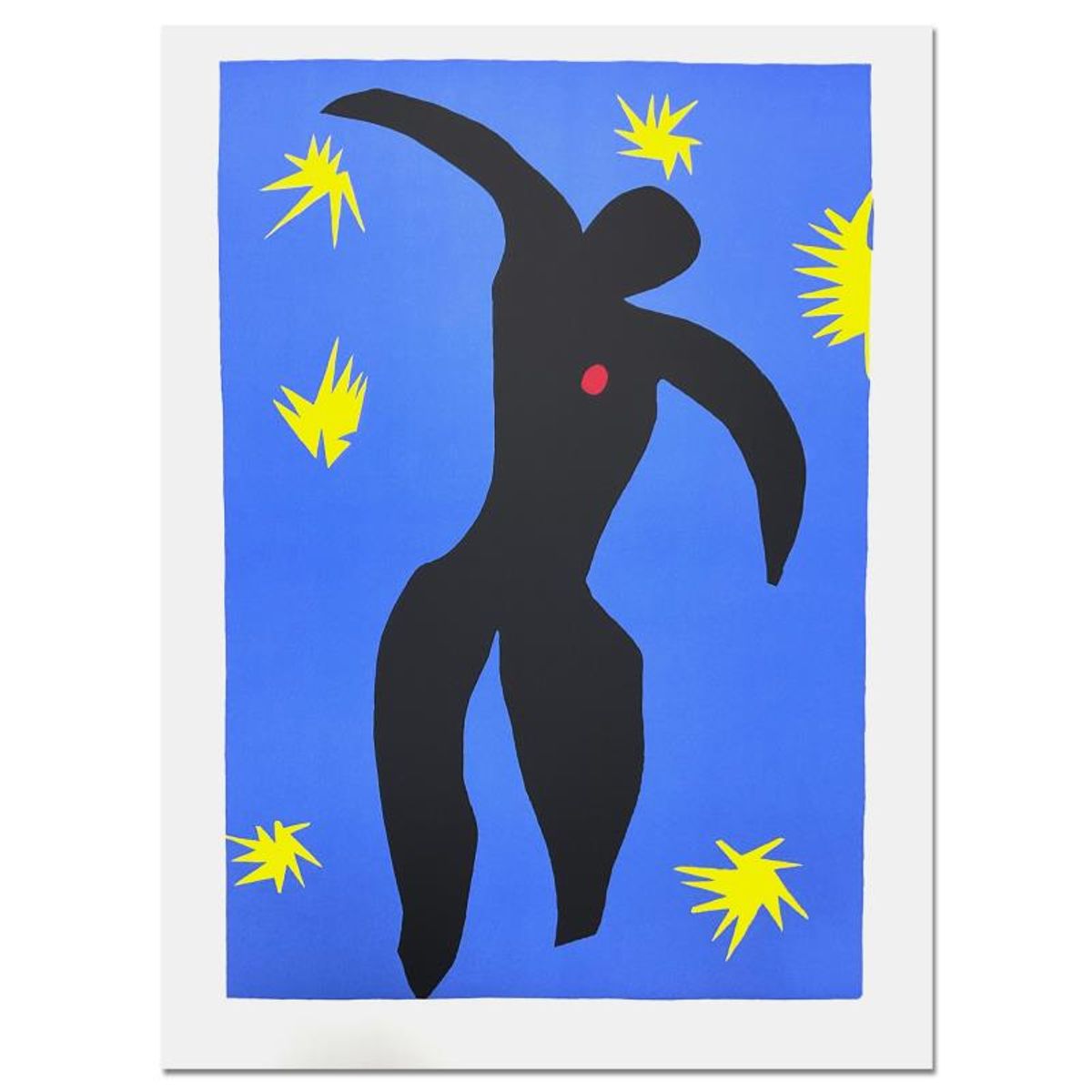 Henri Matisse 1869-1954 (After), "Icare (Icarus)" Limited Edition Lithograph with Certificate of Authenticity.
