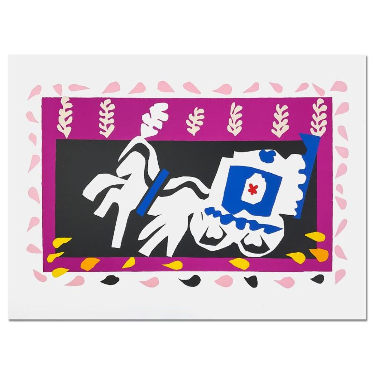Henri Matisse 1869-1954 (After), "L'Enterrement de Pierrot (Pierrot's Funeral)" Limited Edition Lithograph with Certificate of Authenticity.
