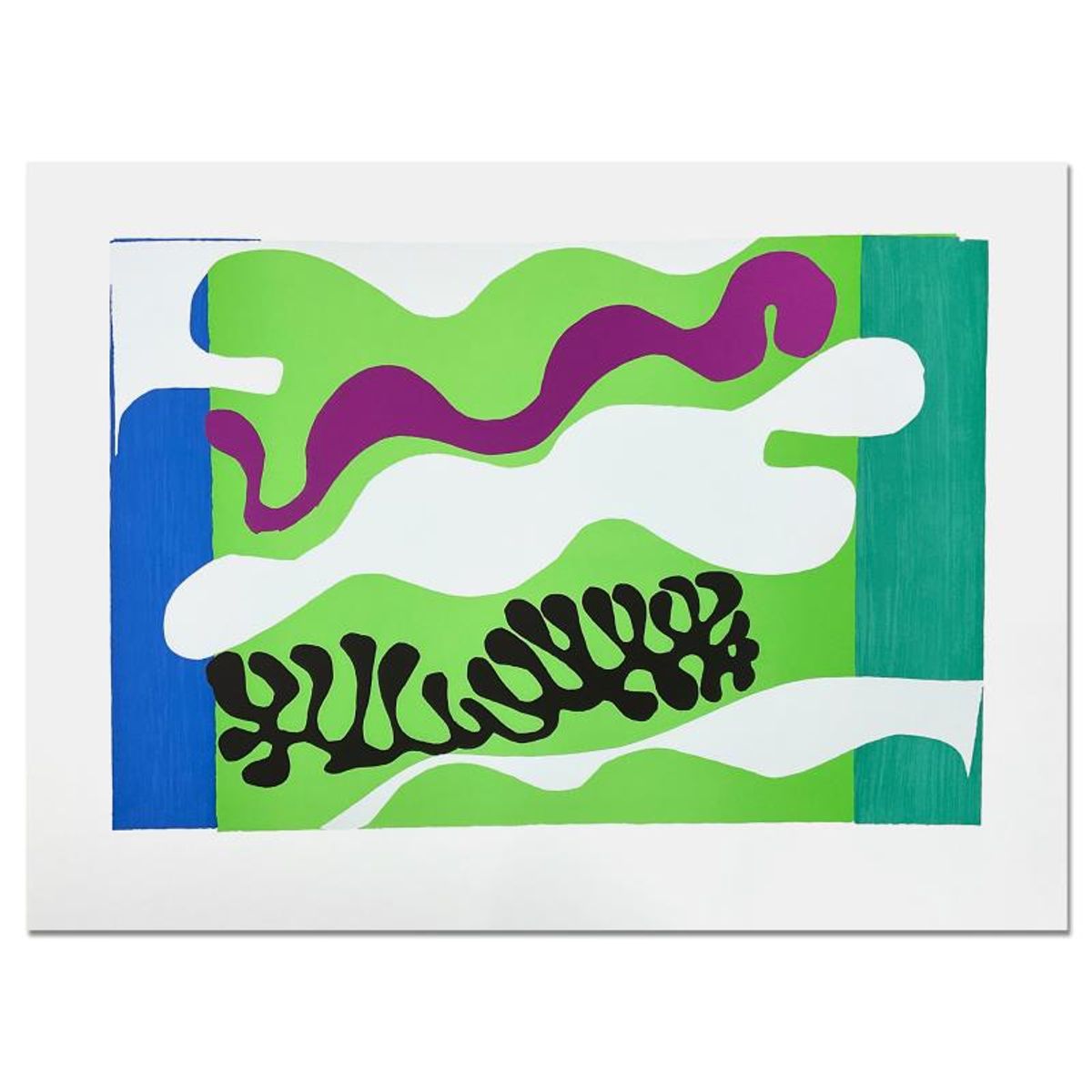Henri Matisse 1869-1954 (After), "Le Lagon II (Lagoon II)" Limited Edition Lithograph with Certificate of Authenticity.