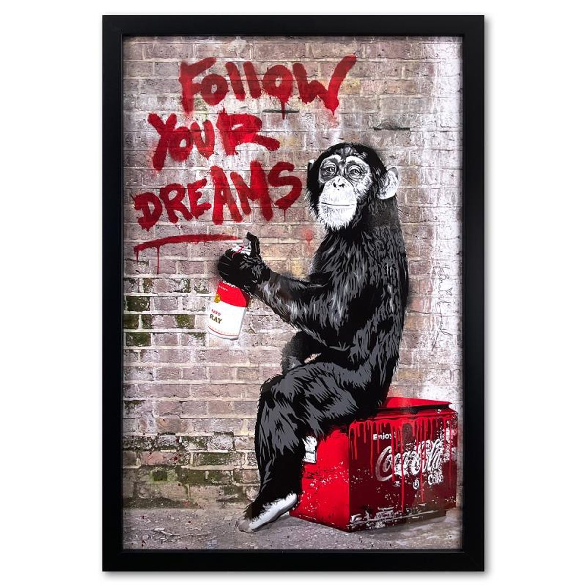 Mr. Brainwash, "Everyday Life" Custom Framed Plate Signed Offset Lithograph.