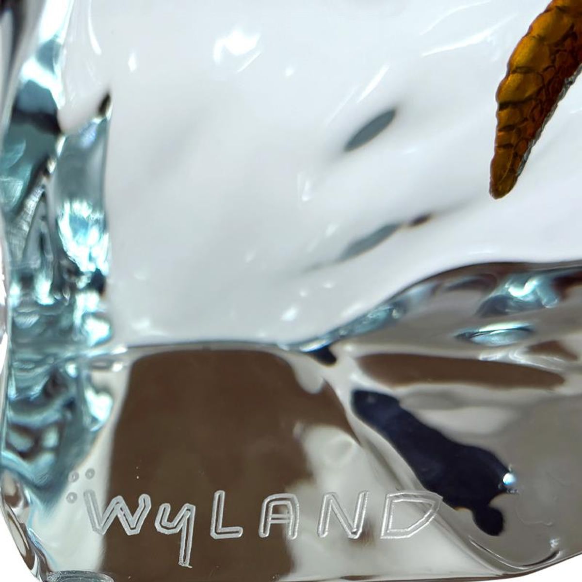 Wyland, "Sea Turtles" Limited Edition Lucite Sculpture, Numbered and Signed with Letter of Authenticity.