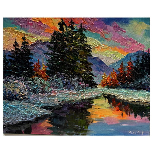 Alexander Antanenka, "Snow Fairy Tail" Hand Signed Original Painting on Canvas with Letter of Authenticity.