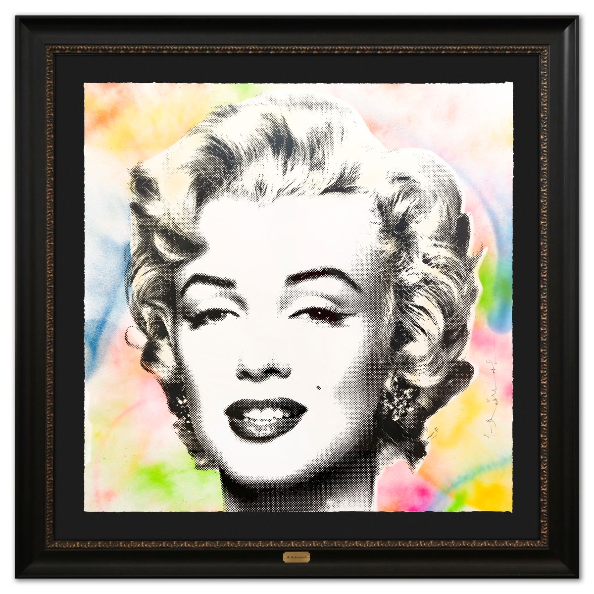 Mr. Brainwash- Original Mixed Media on Deckle Edge Paper "Marilyn Monroe"