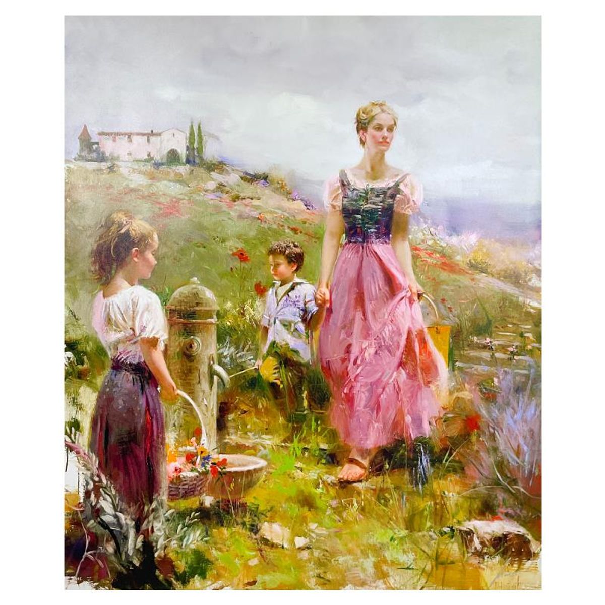 #1 in Edition: Pino (1939-2010), "The Fountain of Life" Limited Edition on Canvas, Numbered 1/295 and Hand Signed with Certificate of Authenticity.