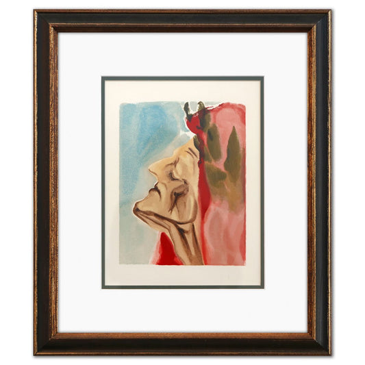 Salvador Dali- Original Color Woodcut on B.F.K. Rives Paper "Paradise 7"