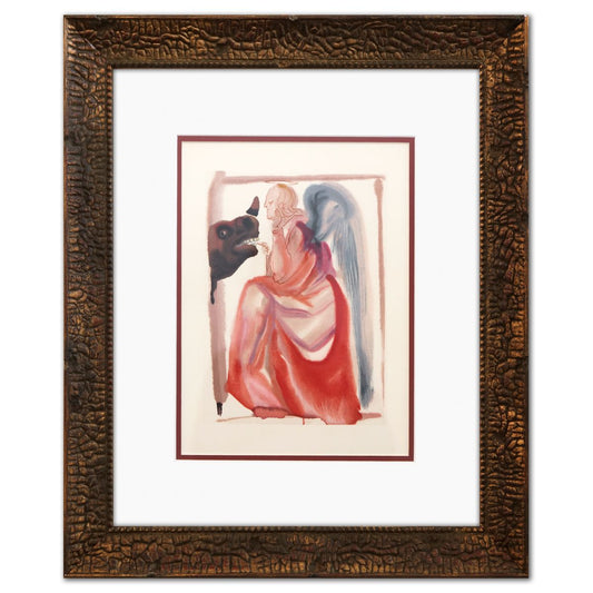 Salvador Dali- Original Color Woodcut on B.F.K. Rives Paper "Paradise 6"