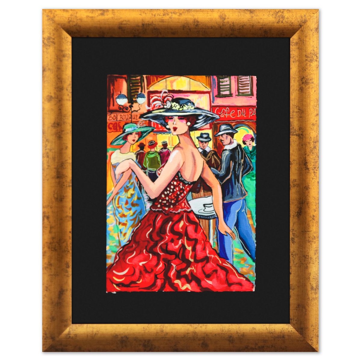 Patricia Govezensky- Original Watercolor "Cafe de la Mode"