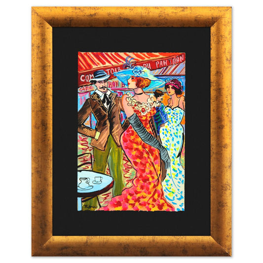 Patricia Govezensky- Original Watercolor "Elegance at the Terrace"