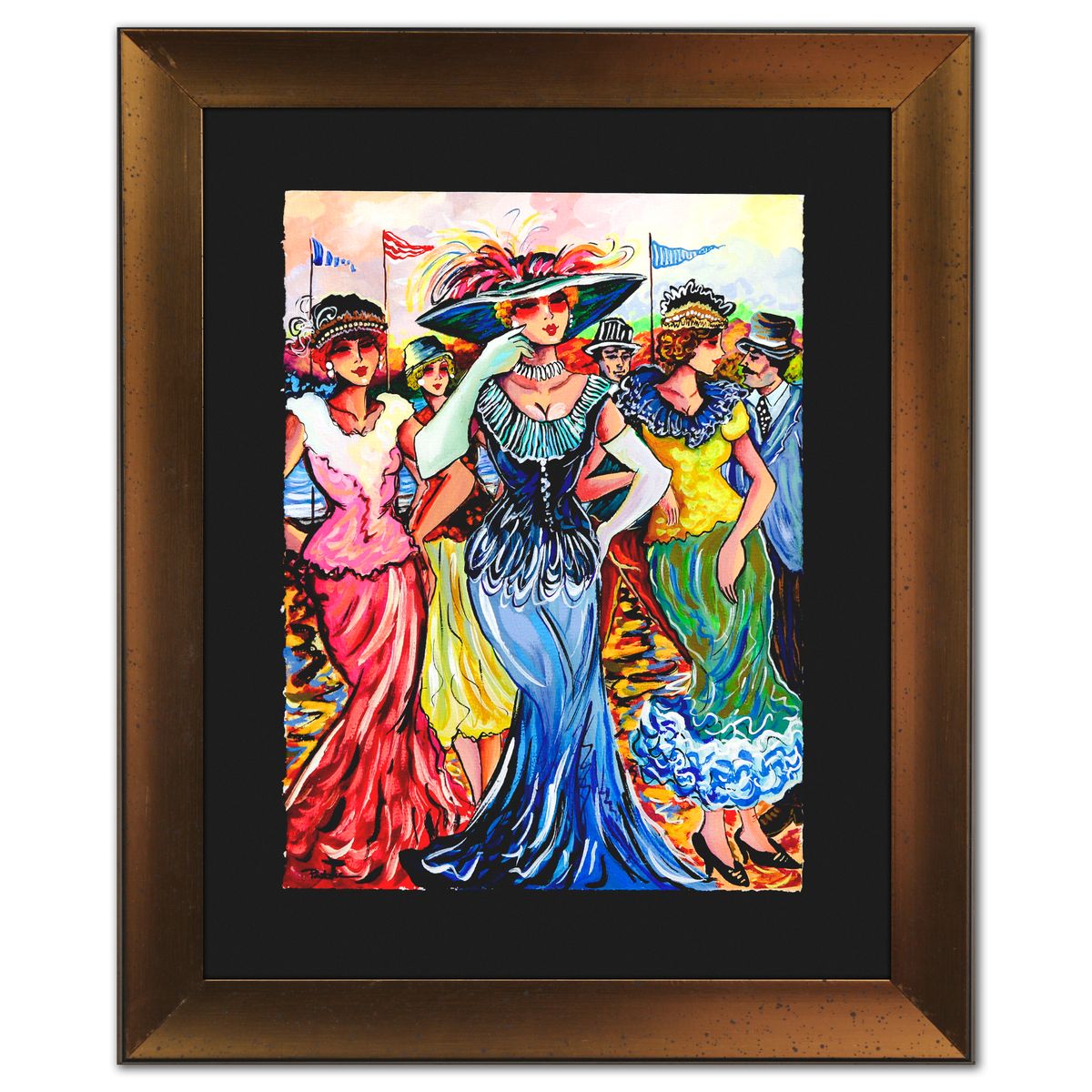 Patricia Govezensky- Original Watercolor "Grand Promenade"