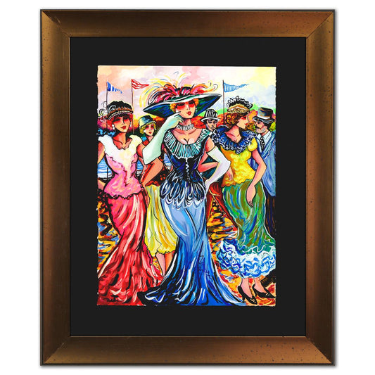 Patricia Govezensky- Original Watercolor "Grand Promenade"
