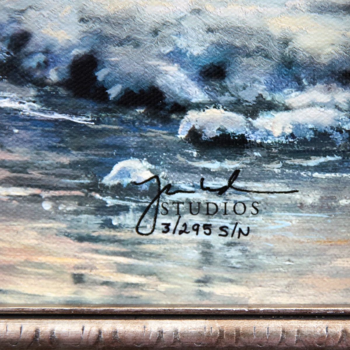 Thomas Kinkade- Hand Embellished Giclee on Canvas "A winters calm"
