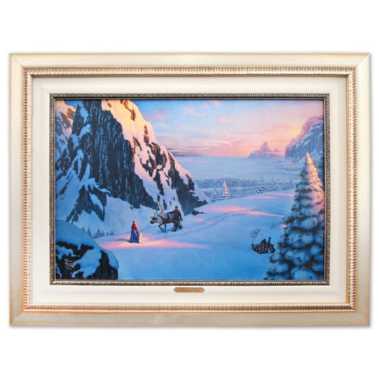 Thomas Kinkade- Hand Embellished Giclee on Canvas "Frozen"