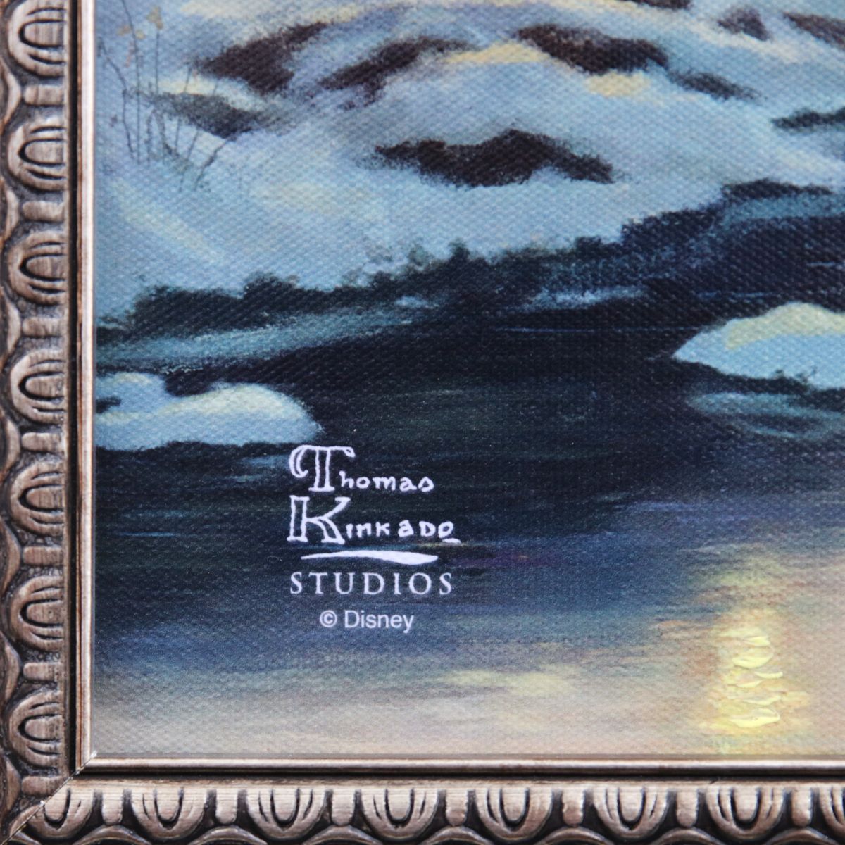 Thomas Kinkade- Hand Embellished Giclee on Canvas "Mickey and Minnie evening sleigh ride"