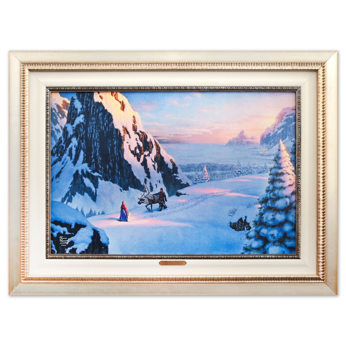 Thomas Kinkade- Hand Embellished Giclee on Canvas "Frozen"