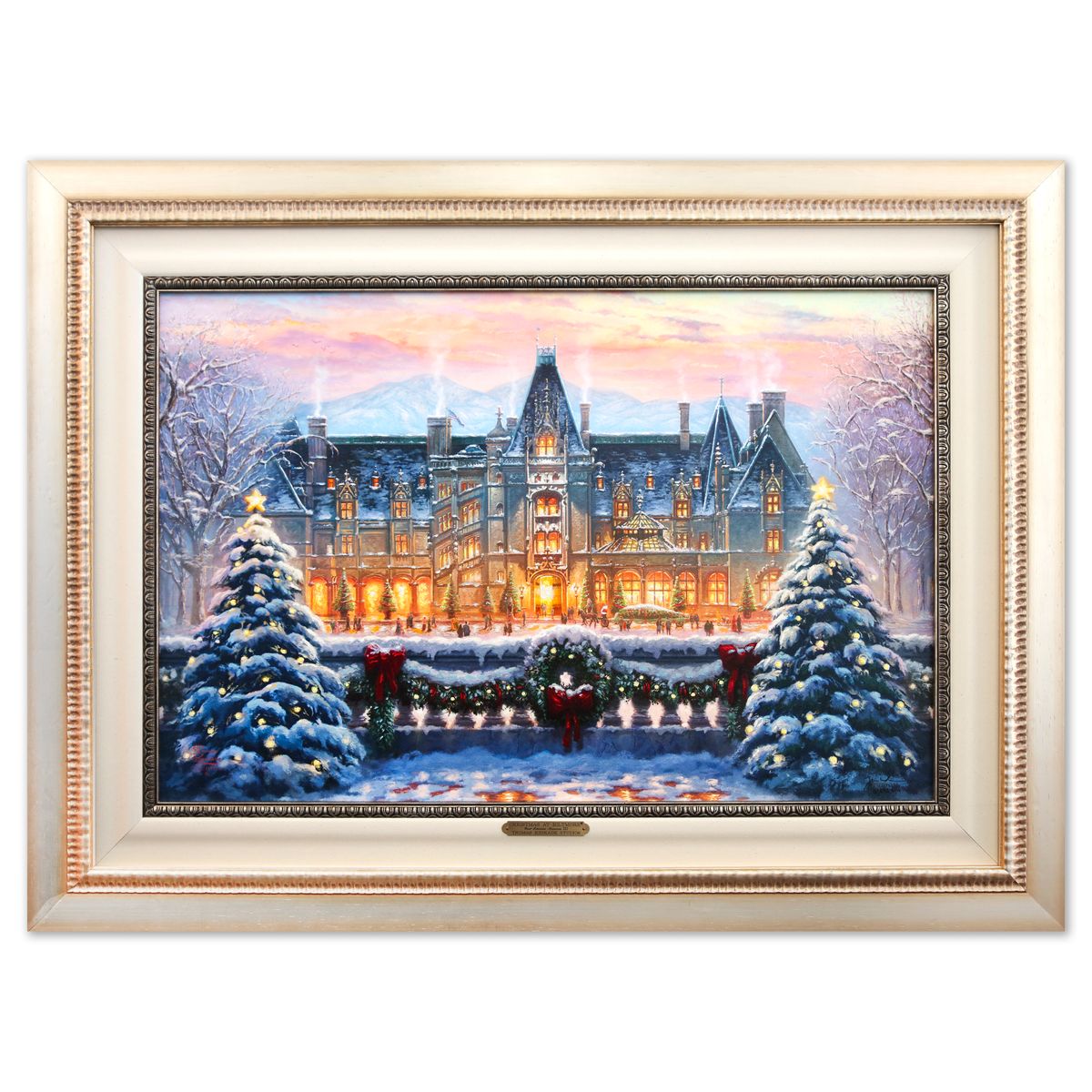 Thomas Kinkade- Hand Embellished Giclee on Canvas "Chromas at Biltmore"