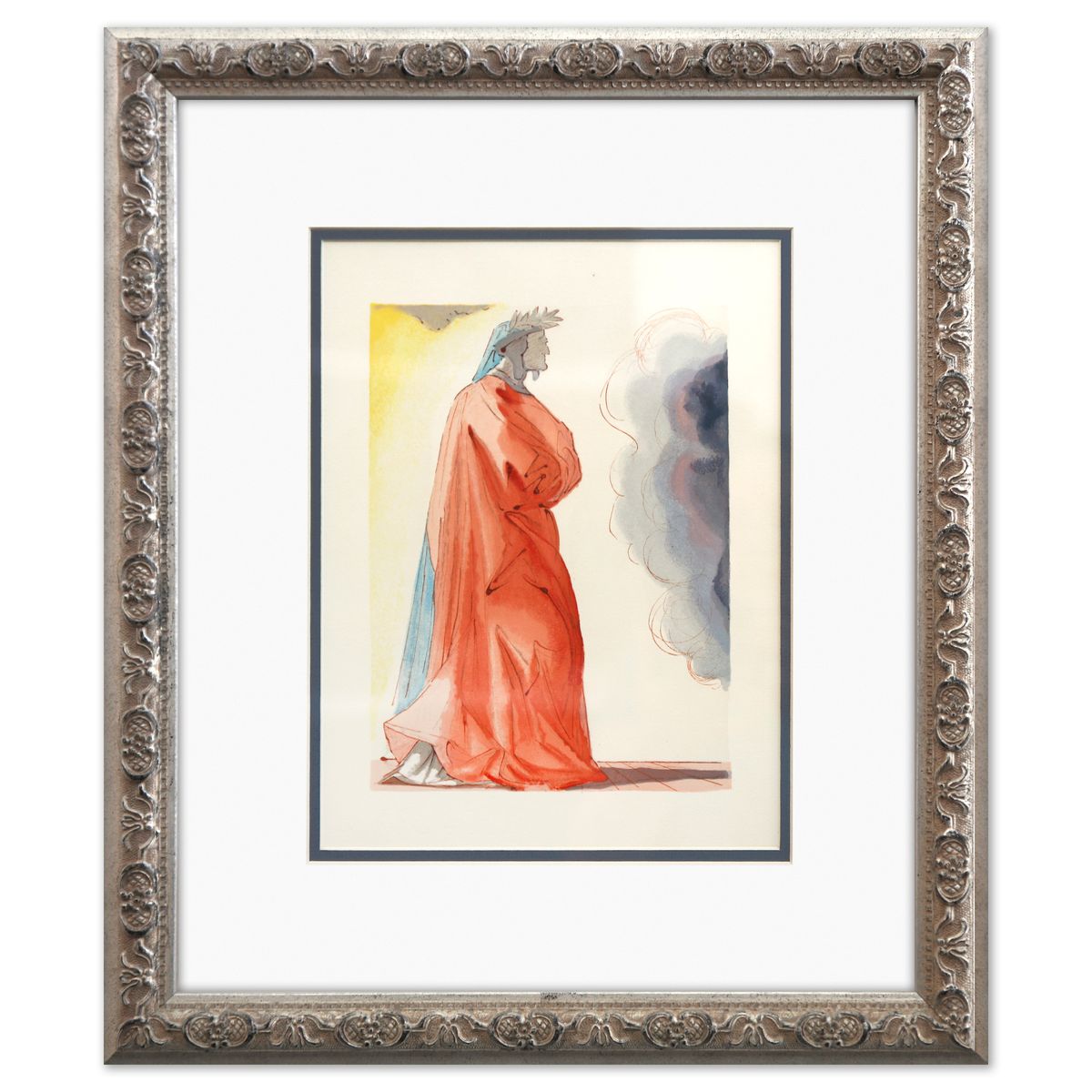 Salvador Dali- Original Color Woodcut on B.F.K. Rives Paper "Paradise 1"