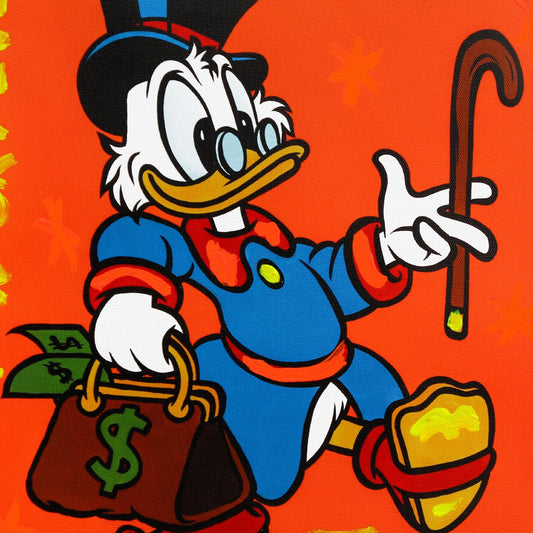 Nastya Rovenskaya- Mixed Media on Canvas "Cash Out"