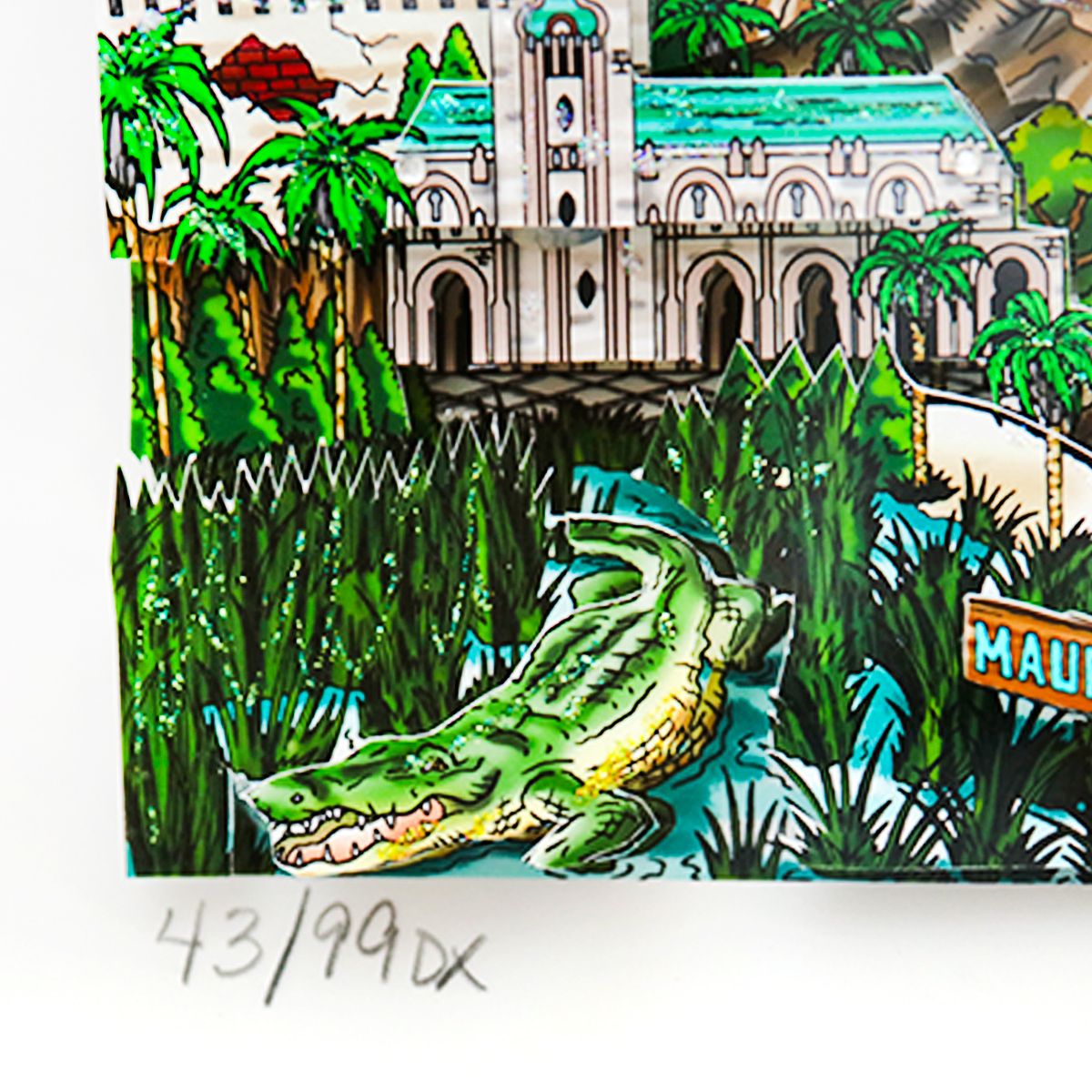 Charles Fazzino- 3D Construction Silkscreen Serigraph "Exploring Our World… The Wonders of Europe"