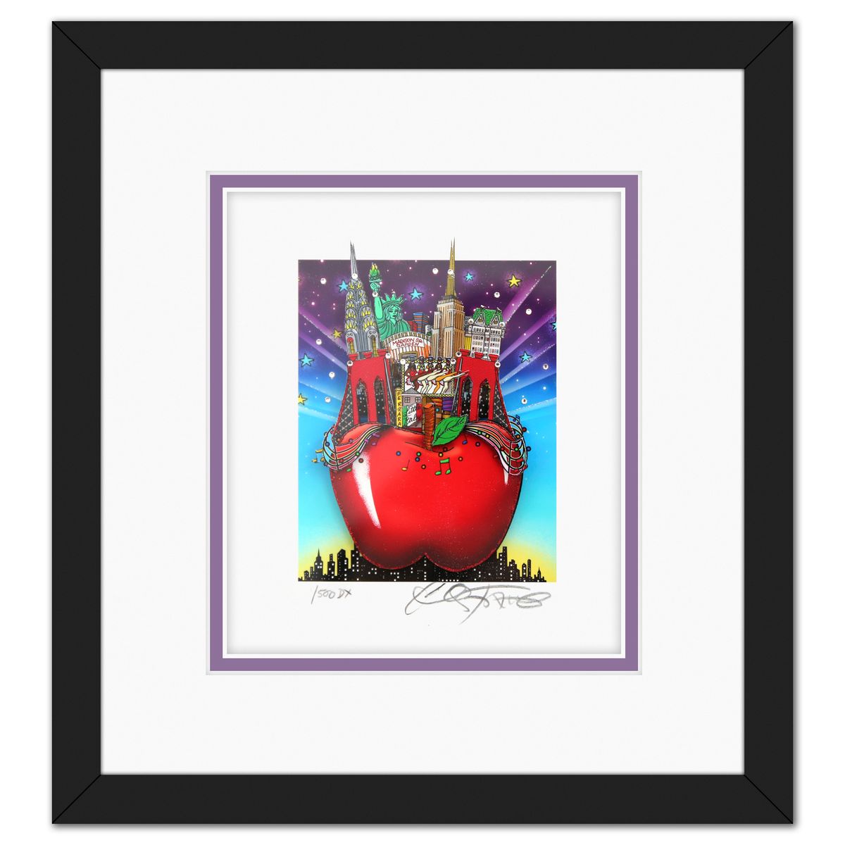 Charles Fazzino- 3D Construction Silkscreen Serigraph "Sounds of the Little Apple"