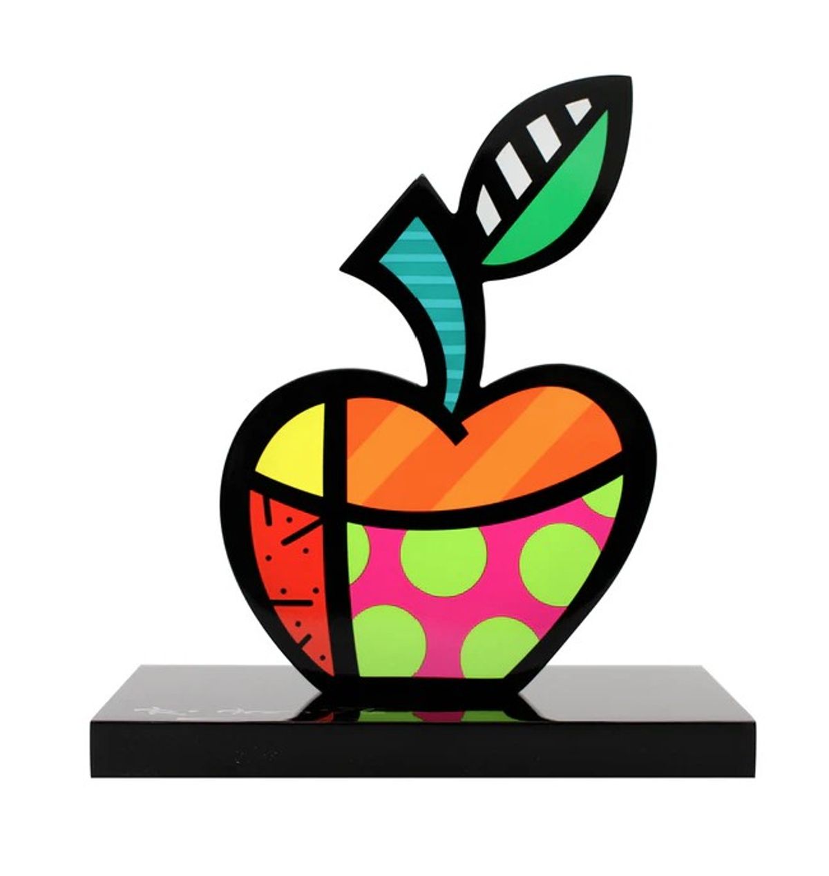 Romero Britto- Resin Sculpture with Hand Embellishments "Big Apple"