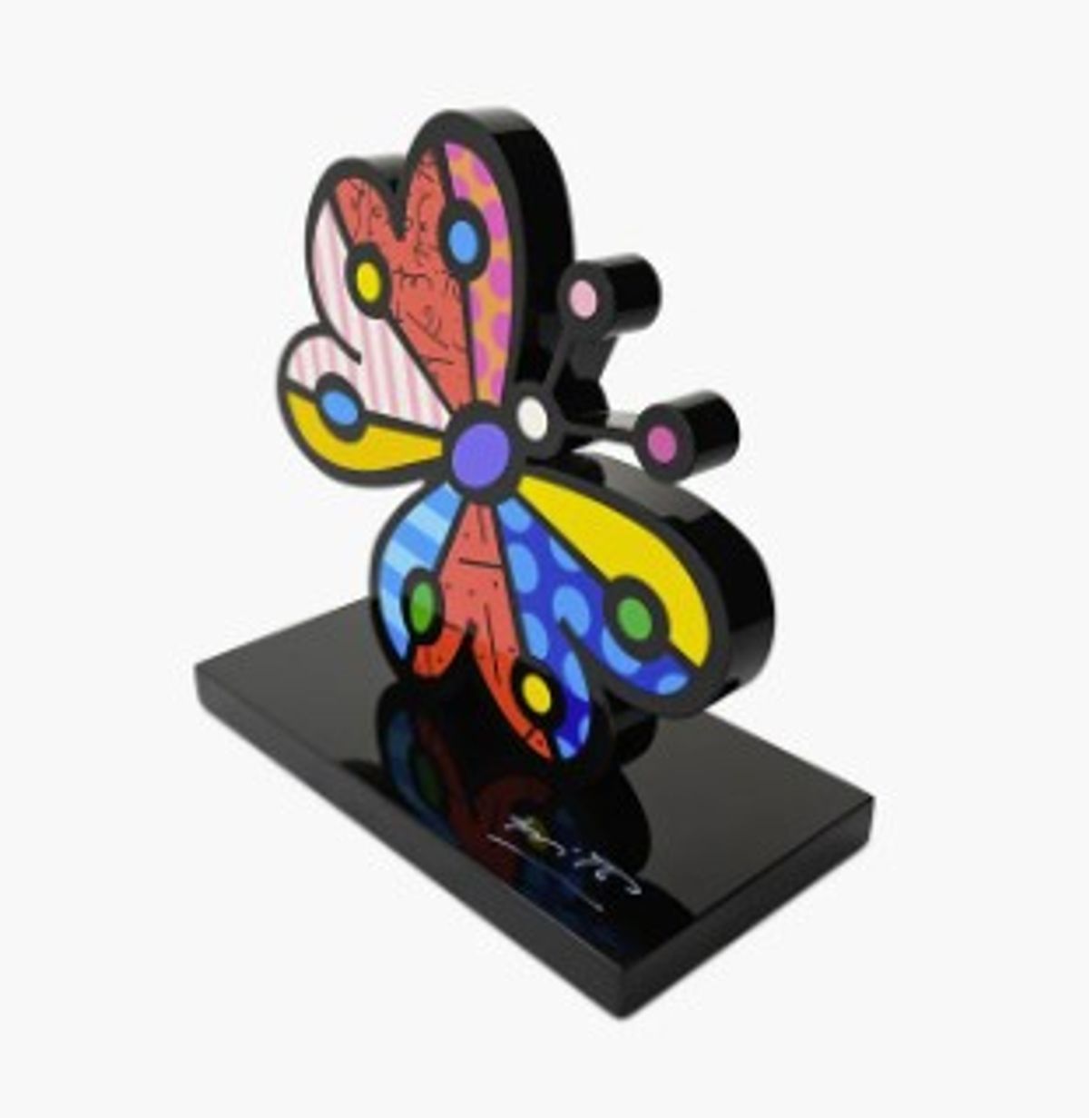 Romero Britto- Resin Sculpture with Hand Embellishments "Garden Butterfly"