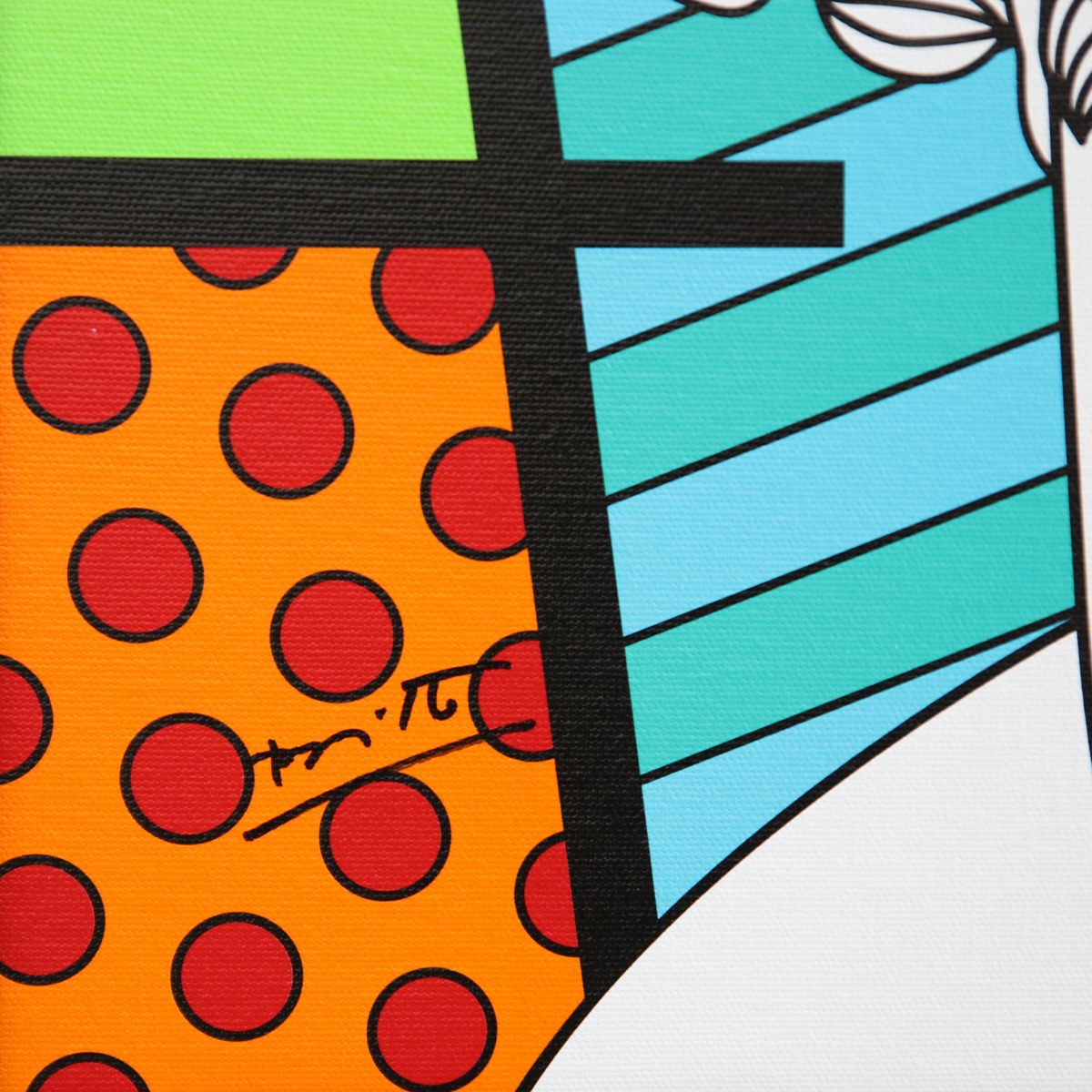 Romero Britto- Print on canvas with Diamond Dust hand embellishments "Venus"